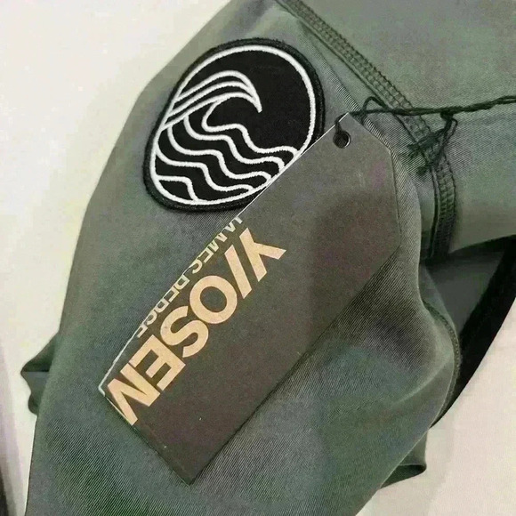 JAMES PERSE Y/OSEMITE  Green Black Wave Patch Leggings Sz 1 Small NWT new - Picture 5 of 8